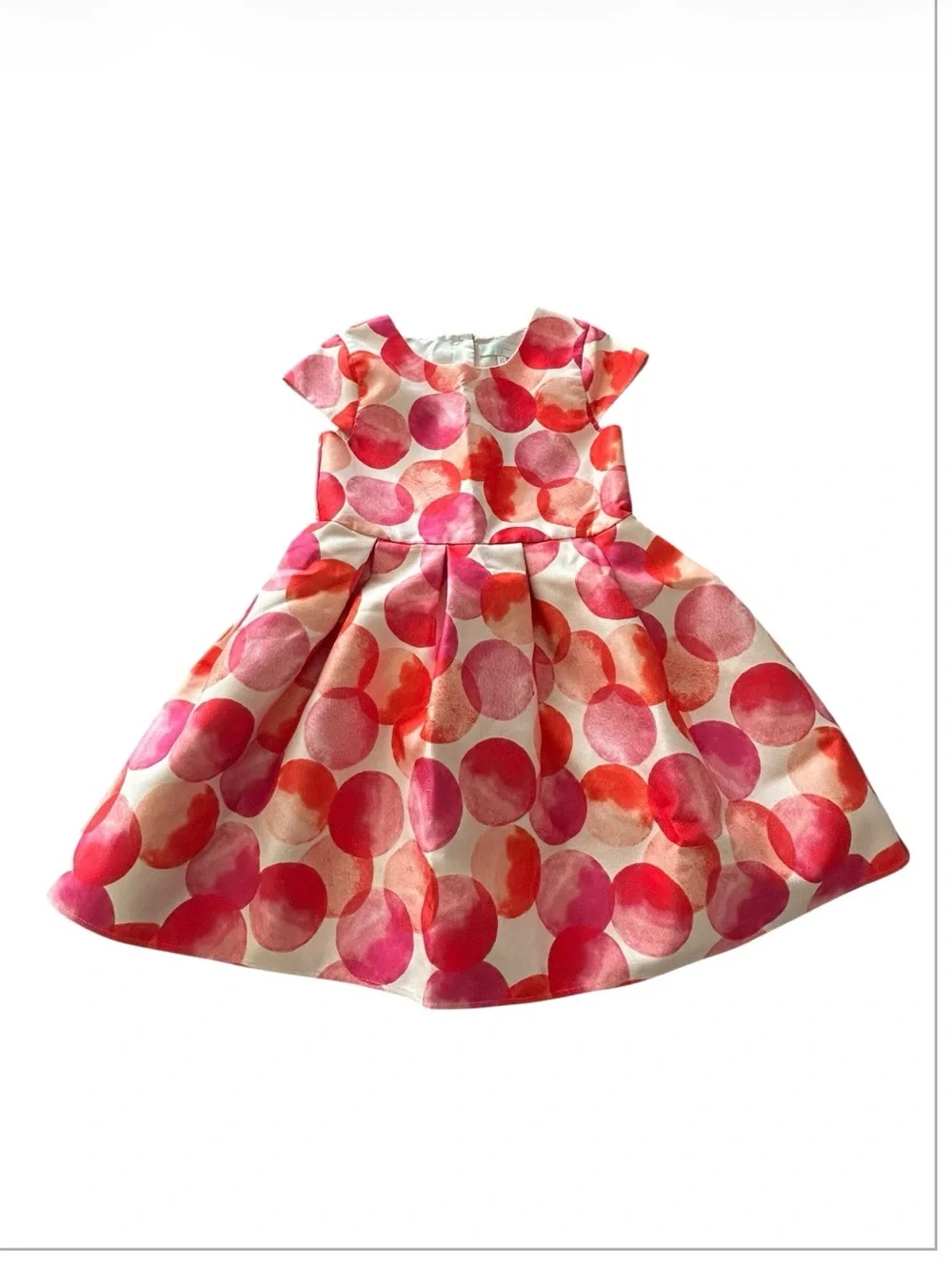 Girls Pink Polka Dot Party Dress